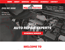 Tablet Screenshot of maxxusedtires.com